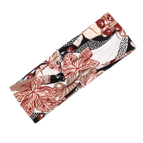 

korean multicolor tie dye printing headbands twist cross headband sport yoga turban headbands wide elastic headwear accessories q sqctwm