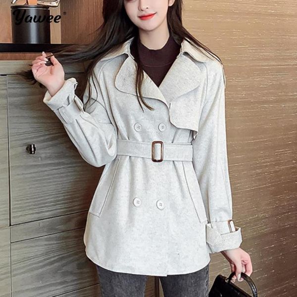 

new 2020 autumn winter women's blazers solid buttons pockets long jackets notched vintage oversize office lady, Black