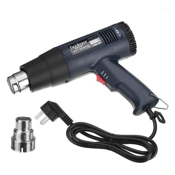 

220v 2000w heat-gun variable 2 speed 60-600°c precise temperatures control electric air-gun with digital display1