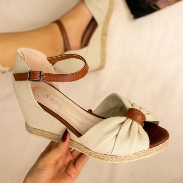 

sandals neome mink linen filler 2021 women 's fashion season elegant design high heel orthopedic and thick sole real quality, Black