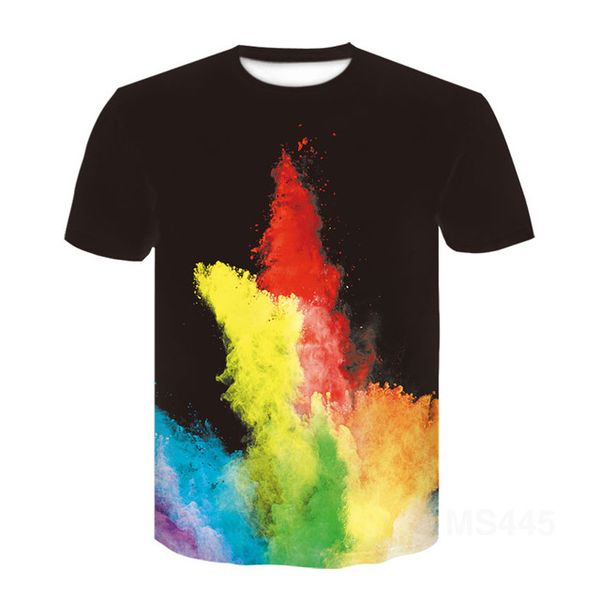 

irregular i-shirt color t-shirt irregular pattern 3d print shirts anime humor harajuku men clothing