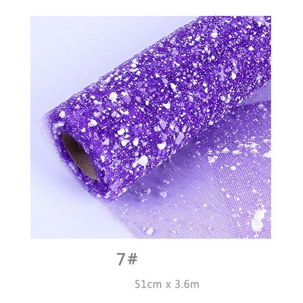 

snowflake gauze yarn wrapping 50cm*4 yard decorative flower gift packaging paper handmade diy scrapbook materials 7 n21wi