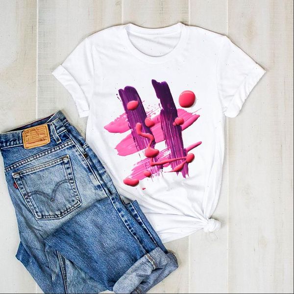 

women print 3d plaid paint beauty cute lady graphic t ladies clothes tee female tshirt womens shirt clothing t shirt, White