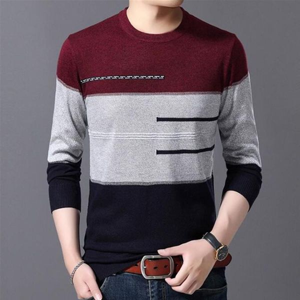 

2021 autumn men slim fit simple style cotton knitted o neck sweater jumpers thin male round collar knitwear pullovers -3xl, White;black