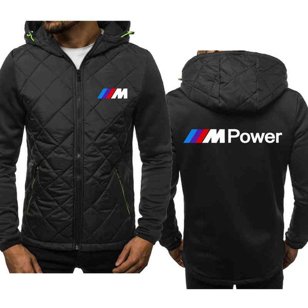 

fashion casual brand bmw m car printing men's zip jacket power spring autumn cotton jacket, Black;brown