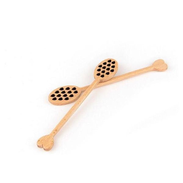 

cute hollow out love shaped wooden honey stick wood honey spoon stick dipper stirrer flatware accessories kit sqccjp bbgargden