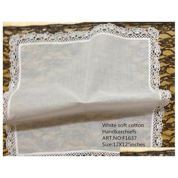 

hometextile ladies hamdkerchief belgium style lace edges 12pcs/lot 12x12"white 100%cotton wedding handkerchief qualily for the d96k5