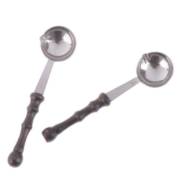 

1pcs wax stamp sealing wax spoon vintage wood handle sealing wax spoon spoon h bbyild