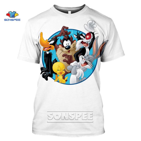 

brand cartoon anime bugs bunny sport pullover 3d print shirts humor humor plus size men clothing