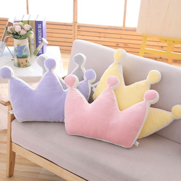 

crown plush pillow colorful stuffed soft plush crown toy home sofa decoration cushion kids toys birthday 2020 selling