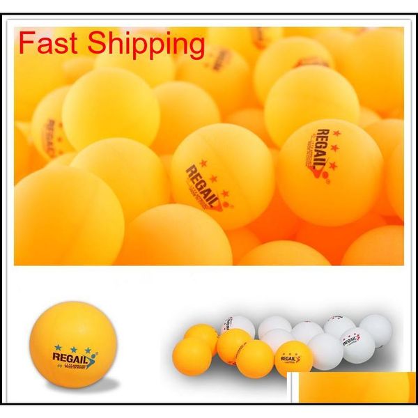 

regail 100 pcs 3-star 40mm 2.8g table tennis balls ping pong ball white orange pingpong ball amateur advanced training bal gujqd