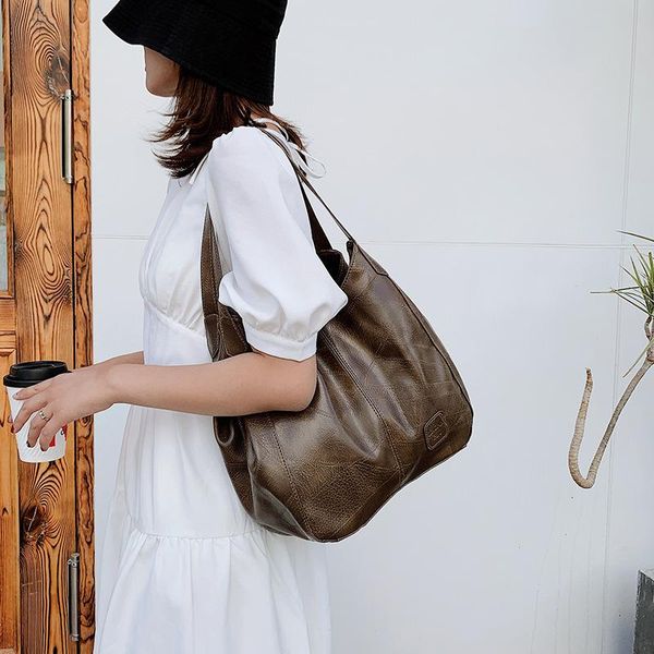 

2020 new women's large capacity shoulder bag simple fashion bag