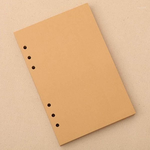 

notepads notebook kraft paper blank inner page replacement a5 a6 a7 core notepad graffiti office stationery school supplies1, Purple;pink