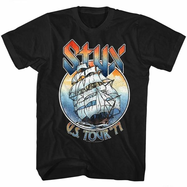 

styx 77 tour black t-shirt sport hooded sweatshirt hoodie