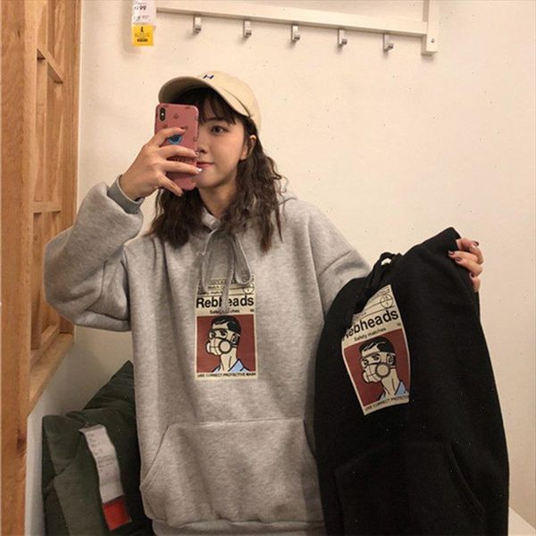 

hooded sweatshirt women harajuku streetwear hoodies sweatshirts women long sleeve pullovers hoodie clothes tracksuit jacket coat, Black