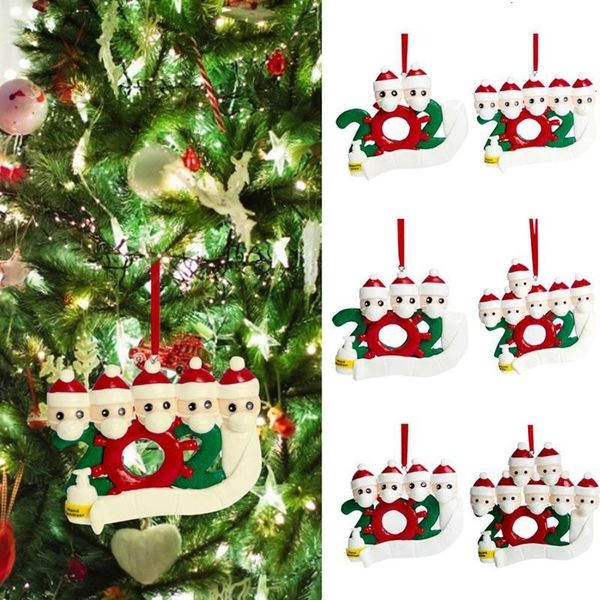 

2020 diy name blessings soft clay mask snowman christmas tree hanging pendant personalized hanging ornament christmas decor dda520mmes