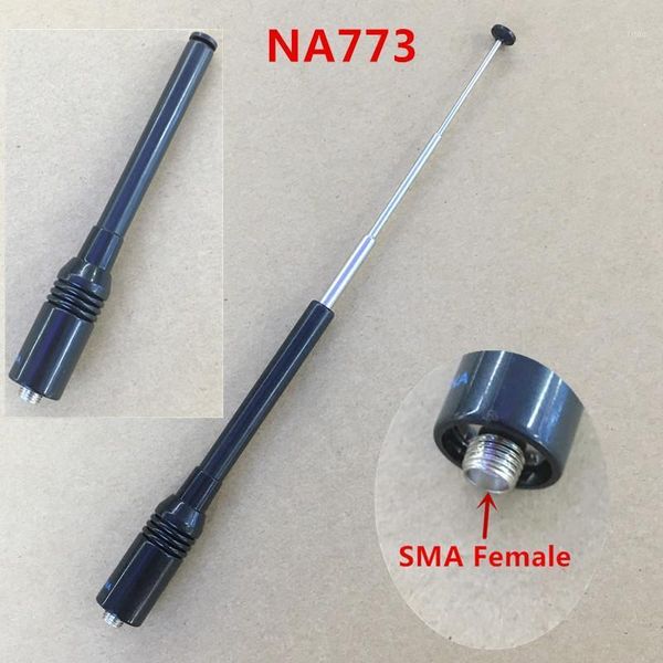 

walkie talkie honghuismart na773 telescope uv dual band 144/430mhz sma female for baofeng ,tyt,quansheng,wouxun etc talkie1