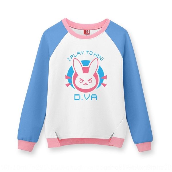 

2mdbp watch pioneer sweater women's peripheral dva game round coat coat pullover pullover long hoodie sleeve neck clothes cospaly oycir, Black