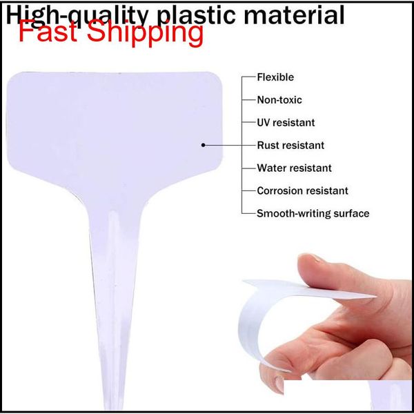 

waterproof plant lables plastic plant t-type tags markers nursery garden labels seedling patio lawn gard qylyso bdesports