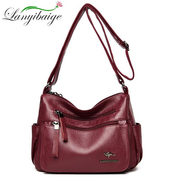

lanyibaige pu leather luxury handbags women bags designer multifunction shoulder bags for women 2020 travel back pack retro