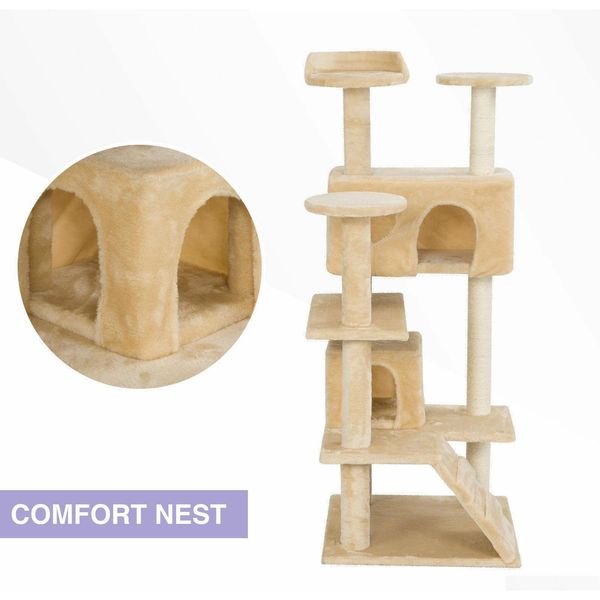 

new52 "cat climbing tower shared cat's nest cat grabbing board pet kitten playi qylrgb new_dhbest