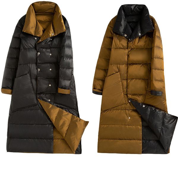 

manufactory wholesale double faced sheepskin coat down jacket women parka