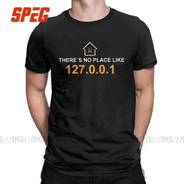 

there's no place like 127.0.0.1 for computer joke programmer programming developer funny tees plus size hooded sweatshirt hoodie men t