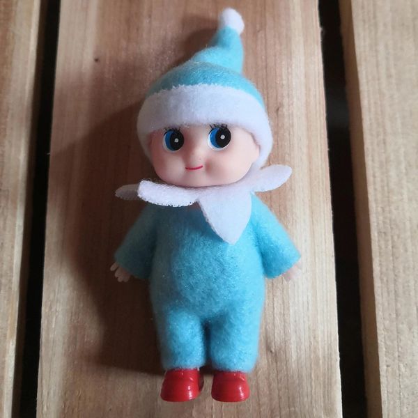 

7cm toddler baby elf dolls with movable arms legs doll house accessories christmas dolls baby elves xmas elf toy for kids