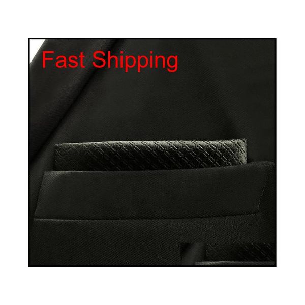 

ch28 silk black solid mens pocket square fashion wedding acceossories hanky brand qylyxx queen66, Blue;white