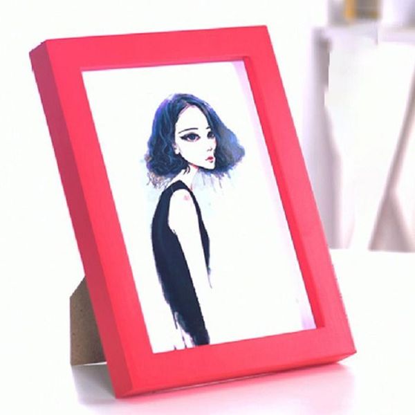 

modern style 5 inch/6 inch wood single-frame rectangle p frames home table wall decorations painting frame1