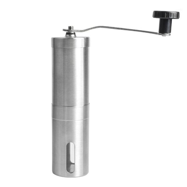 

hand coffee machine portable manual coffee grinder stainless steel hand crank machine camping backpacking1