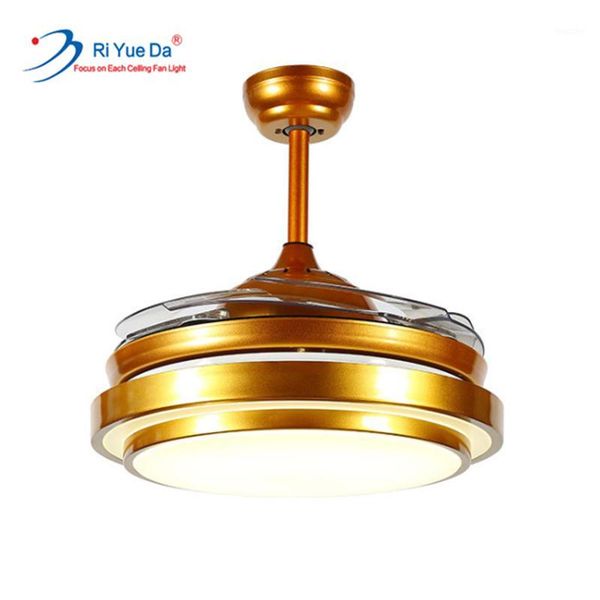 

riyueda ce small hidden blade led ceiling fan lamp1