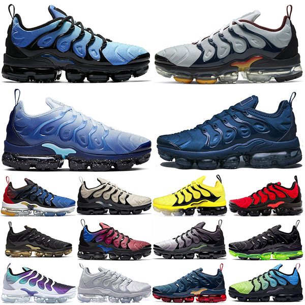 

wholesale max tn plus running shoes for men women triple black white fresh atlanta lemon lime bred hyper blue mens trainers sports sneakers