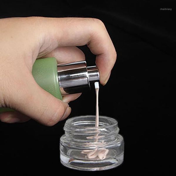 

frosted green mist spray pump container,60ml empty hair serum bottle1