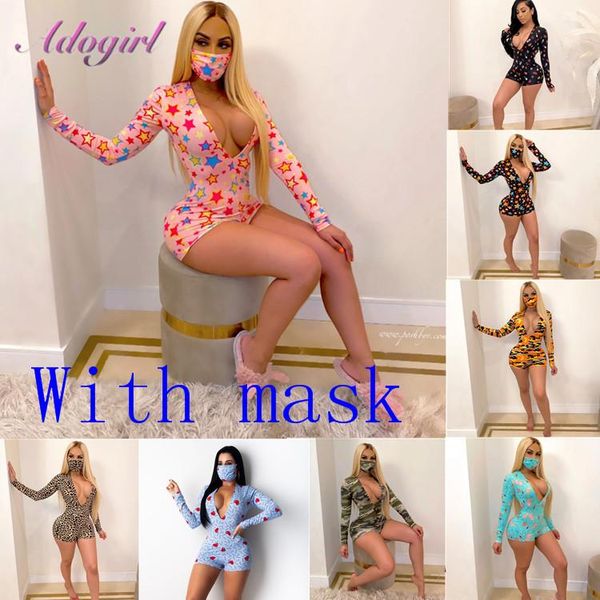 

onesie pajamas nightwear v neck long sleeve party club short jumpsuit women outfit street playsuit adults sleepwear rompers, Black;white