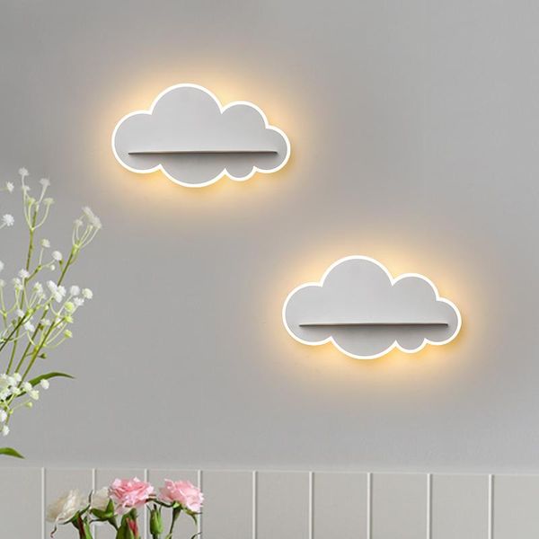 

wall lamp led cloud bedside light creative for corridor aisle modern sconce