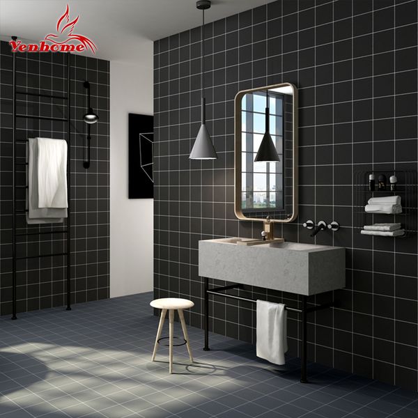 Cucina moderna Cucina Tile Adesivo Vinile Impermeabile Autoadesivo Sfondo Adesivo Soggiorno Camera da letto PVC Home Decor Adesivi murali Adesivi murali 201201