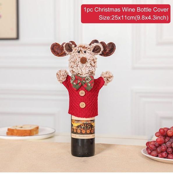 

qifu 2020 christmas ornament christmas decorations for home wine bottle cover christmas gifts holdor navidad natal gift new year bbytxq