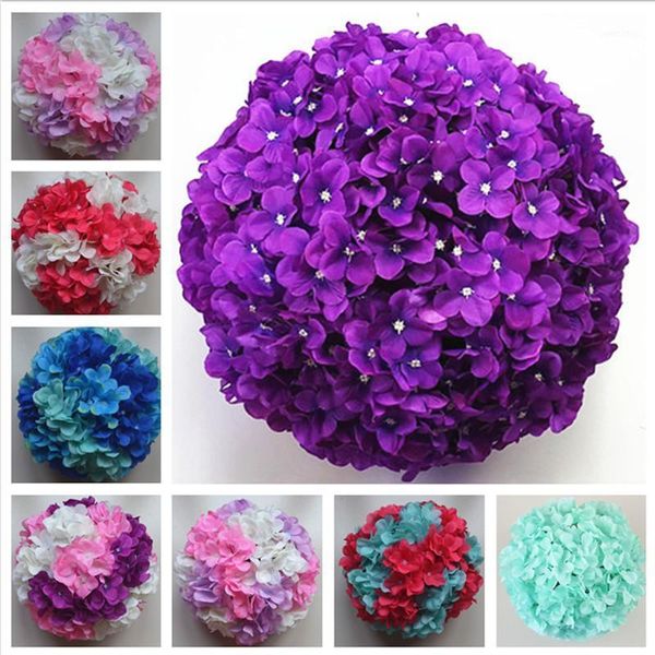 

decorative flowers & wreaths artificial hydrangea flower ball fake silk craft wedding shopping mall kindergarten window party decoration han