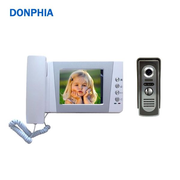 

video door phones 4.3 clear lcd screen wired phone intercom doorbell kit ir night vision camera bell doorphone unlock