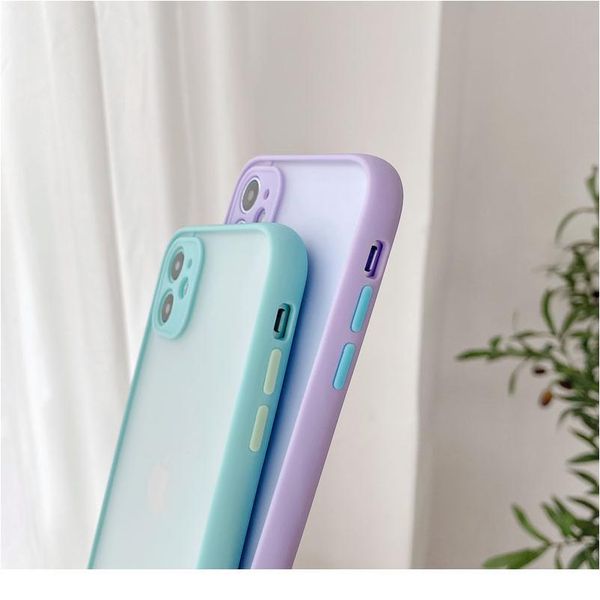

matte shockproof phone case for iphone 12 11 pro xr x xs max se2 6s 6 8 7 plus soft wmttdb