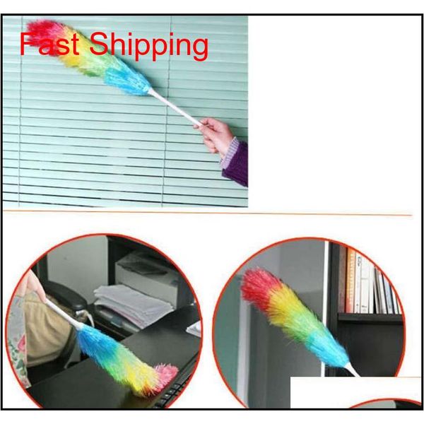 

microfiber dust multicolor feather duster anti static with long handle feather brush car cleaner househo qylwjs toys2010