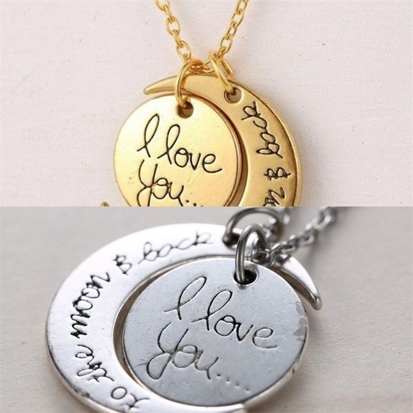 

alphabet brand pendant new i fashionr5n8love you necklace, to the moon and back necklace z1z