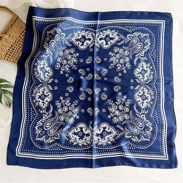 

fashion square scarf neck wrap kerchief 70*70cm women printed headband female hair scarf head scarves paisley hairband q bbyghp