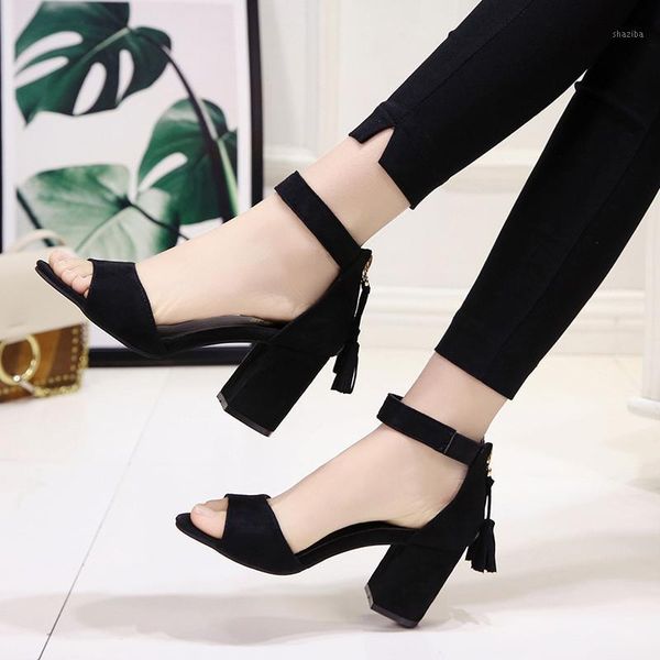 

elegant sandals women high heels pumps super heel 7cm women's banquet waterproof platform toe1, Black