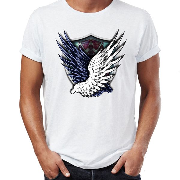 

men's t shirt attack on titan wall seal emblem recon corps artwork drawing printed tee sport hooded sweatshirt hoodie