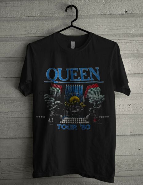 

queen vintage 1980 the game tour concert 1980 brian may дизайнеры балахон john d футболки толстовка