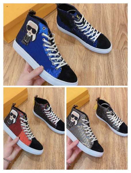 

2021 new men's high-casual shoes, high-quality canvas non-slip wear-resistant outsole, comfortable and breathable outdoor sports sh, Black