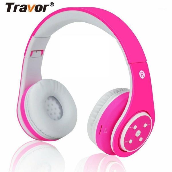 

travor children bluetooth wireless headphones over-ear headset with microphone music headphones gift for children1