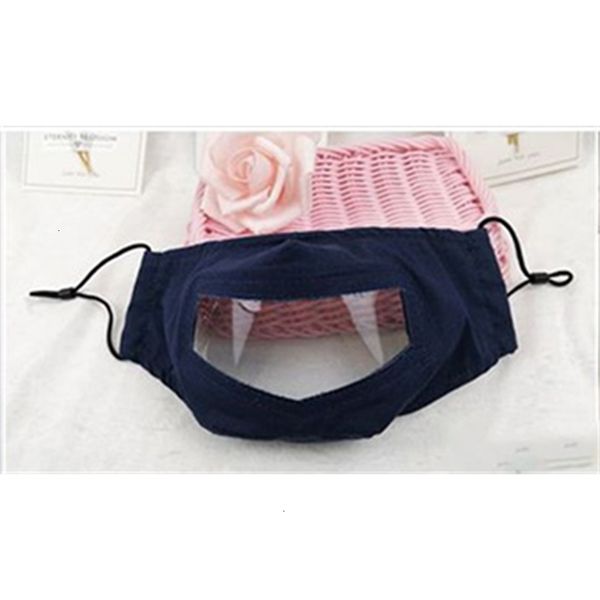 

cotton factory designer face mask mouth visible cover reusable washable masks with pet window adults deaf hard of heariniv54